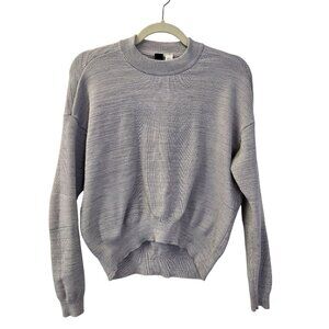 Adidas Textured Crop Activewear Sweater Size Medium (est)